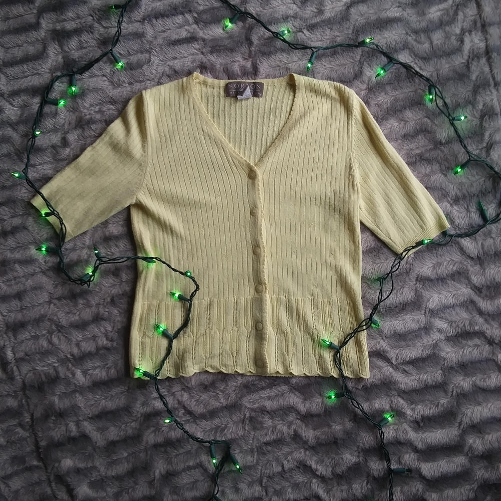 💛yellow Short Sleeve Top Norton McNaughton